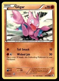 Gligar 80/149 Common Boundaries Crossed Pokemon Near Mint - Image 1