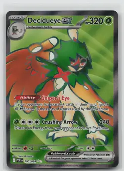Decidueye ex 100/088 Holo Ultra Rare Perfect Order Pokemon Near Mint - Image 1