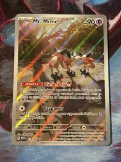 Pokemon TCG Mr. Mime Scarlet & Violet-151 179/165 Holo Illustration Rare NM/M - Image 1