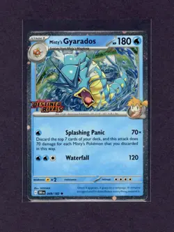 Misty's Gyarados Destined Rivals Prerelease 049/182 Holo Pokemon - Image 1
