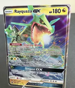 2018 Pokemon Celestial Storm Rayquaza GX #109/168 LP - Tempest GX Dragon Break - Image 2