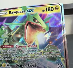 2018 Pokemon Celestial Storm Rayquaza GX #109/168 LP - Tempest GX Dragon Break - Image 5