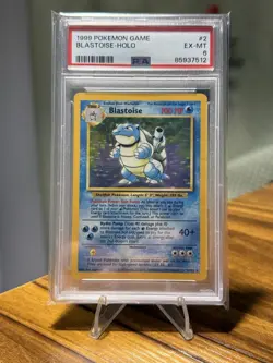1999 POKEMON BASE SET UNLIMITED #2 BLASTOISE-HOLO PSA 6 - Image 1