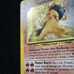 Pokemon Typhlosion 17/111 Neo Genesis Holo Rare Vintage 100 HP Volcano LP/NM - Image 3