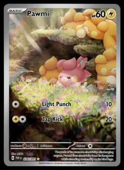 Pawmi Illustration Rare 226/091 SV: Paldean Fates Pokemon - Image 1