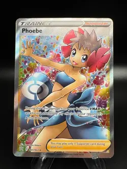 Pokemon Battle Styles PHOEBE Full Art Trainer #161/163 Ultra Rare - Image 1