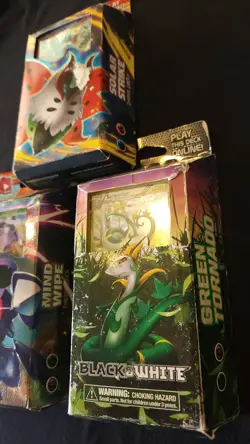 Pokemon Black & White Green Tornado Solar Strike Mind Wipe Theme Decks Lot of 3 - Image 2