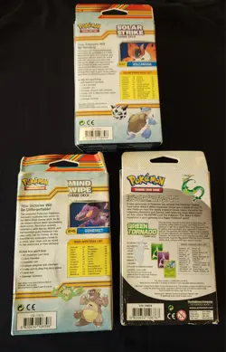 Pokemon Black & White Green Tornado Solar Strike Mind Wipe Theme Decks Lot of 3 - Image 3