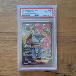 2015 POKEMON XY ANCIENT ORIGINS #89 FULL ART/HOOPA EX PSA 10 - Image 1