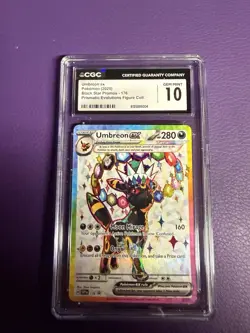 Pokemon Umbreon SVP 176 Black Star Promo Prismatic Evolutions - CGC 10 - Image 1