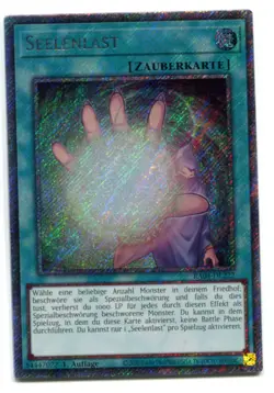 Yu-Gi-Oh! Seelenlast Platinum Secret Rare RA04-DE222 - Image 1