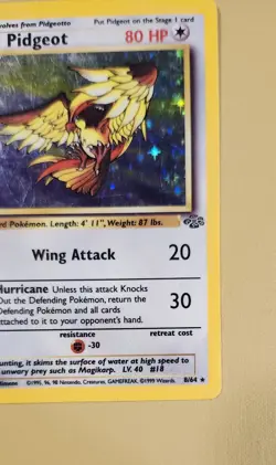 1999 Pokemon Jungle Pidgeot Holo - see video of Holo & Card - Image 5