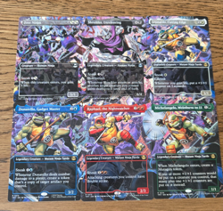 MTG TMNT Borderless Scene Card Bundle x6 NM Michelangelo, Weirdness to 11 - Image 1