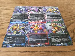MTG TMNT Borderless Scene Card Bundle x6 NM Michelangelo, Weirdness to 11 - Image 2