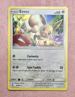 Eevee | 48/68 | Hidden Fates | Holo | Pokemon Card TCG | NM - Image 1