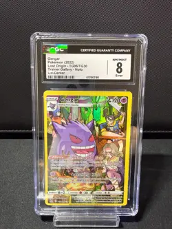 CGC 8 ERROR - Gengar - 2022 Lost Origin TG06/TG30 Holo Pokemon Card - Image 3