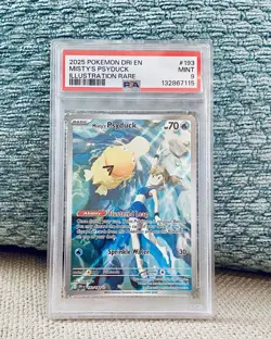 Pokemon Card Misty's Psyduck #193 Destined Rivals PSA MINT 9 WORLDWIDE SHIP - Image 1