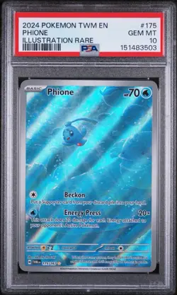 Pokemon TCG Phione Illustartion Rare Twilight Masquerade Card 175/167 Sv06 - Image 1