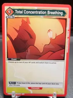 UE05BT KMY 1 099 zenitsu Total Concentration Breathing Demon Slayer trading card - Image 1