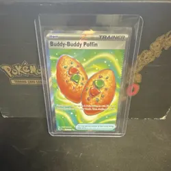 Pokemon TCG Buddy-Buddy Poffin 167/132 Me01 Ultra Rare Full Art Holo English - Image 1