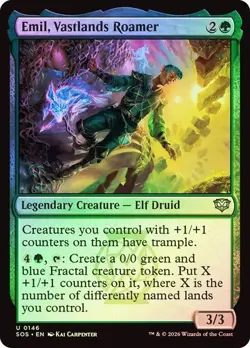NM Foil Emil, Vastlands Roamer, MTG, Secrets of Strixhaven, Magic, 146 - Image 1