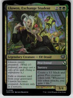 Lluwen, Exchange Student Foil Uncommon Secrets of Strixhaven 199 MTG NM 2026 - Image 1