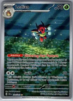 Ledian 144/142 SV07: Stellar Crown - Pokemon Card - NM - Image 1