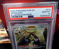 2023 Pokemon Par Aegislash Illustration Rare #210 PSA 10 Gem Mint - Image 2