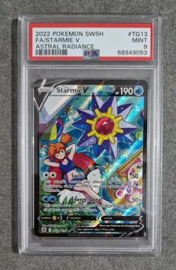 TG13/TG30 Starmie V Full Art Radiance Alternate Card PSA 9 Pokemon Card - Image 1
