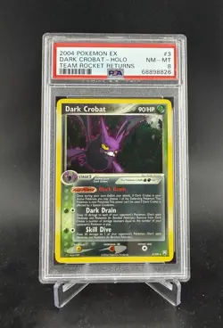 Dark Crobat 3/109 Team Rocket Returns Graded Pokemon Card - PSA 8 Holo Rare - Image 1