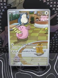 Pokemon TCG Chansey Illustration Rare Twilight Masquerade 187/167 NM Condition - Image 1