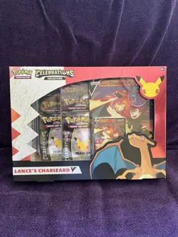 Pokemon TCG Celebrations – Lance's Charizard V Collection - New & Factory Sealed - Image 1