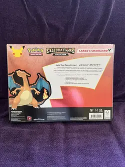 Pokemon TCG Celebrations – Lance's Charizard V Collection - New & Factory Sealed - Image 2