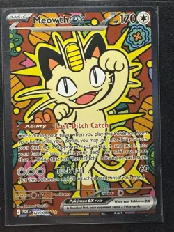 The Pokemon Company Meowth EX POR 121/088 Basic 170 HP 60 Pokemon TCG - Image 1