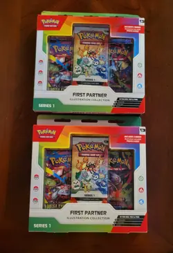 2-Pokemon TCG First Partner Illustration Collection Series 1 SEE PHOTOS - Image 1