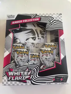 Pokemon Scarlet And Violet White Flare Binder Collection New Factory Sealed - Image 1