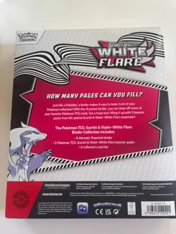 Pokemon Scarlet And Violet White Flare Binder Collection New Factory Sealed - Image 2