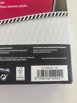 Pokemon Scarlet And Violet White Flare Binder Collection New Factory Sealed - Image 4