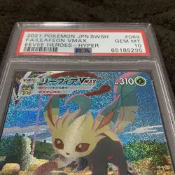 Pokemon Card PSA10 Leafeon vmax Sa #M3 - Image 2