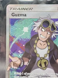 Pokemon Guzma Full Art Trainer 143/147 Sm-Burning Shadows Holo Ultra Rare - Image 2