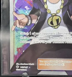 Pokemon Guzma Full Art Trainer 143/147 Sm-Burning Shadows Holo Ultra Rare - Image 4