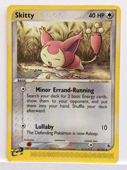 Skitty 44/109 Ruby and Sapphire Pokemon Vintage 2003 WOTC Non-holo - VLP - Image 1