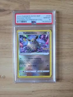 Pokemon TCG. Radiant Eevee SWSH230 SWSH: Sword & Shield. PSA 10. Gem Mint - Image 1