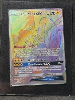 The Pokemon Company Tapu Koko GX 153/145 SM Guardians Rising Secret Rare Holo - Image 1