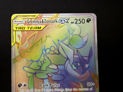 Pokemon Greninja & Zoroark GX 222/214 Sm-Unbroken Bonds TAG TEAM Secret Rare Hol - Image 2