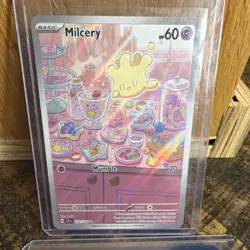 Pokemon Milcery 152/142 Sv07 Stellar Crown Illustration Rare Holo Basic 60HP - Image 1