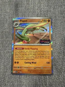 Pokemon TCG - Flygon MEP 016 Phantasmal Flames Stamped Prerelease Promo NM/M - Image 1