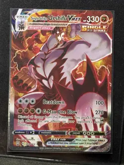 The Pokemon Company Single Strike Urshifu VMAX 168/163 Battle Styles Secret Hol… - Image 1