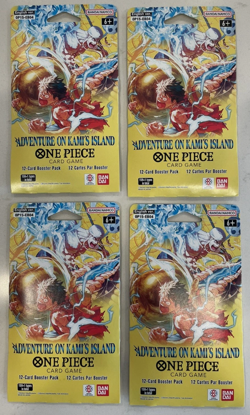One Piece Adventure On Kami’s Island Sleeved Booster Pack (Lot of 4) - Image 1