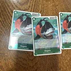 Megalo EB04-018 R - The Azure Sea's Seven ENGLISH OP14 One Piece PLAYSET X4 - Image 2